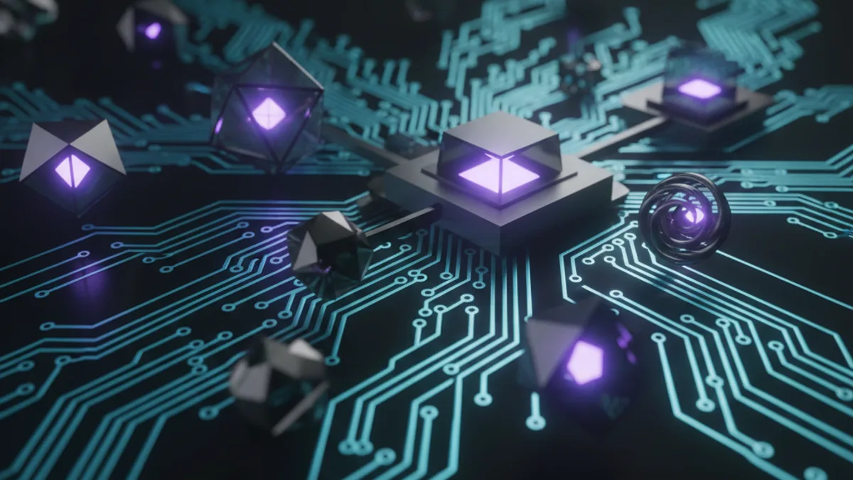 Abstract dark visualisation representing AI in Hospitality and Tourism in Northern Ireland