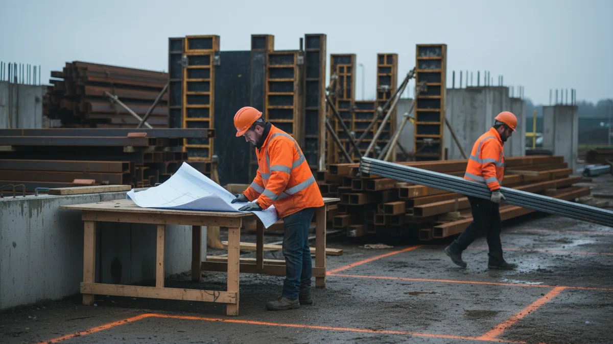 Documentary photograph of Construction at work in Northern Ireland